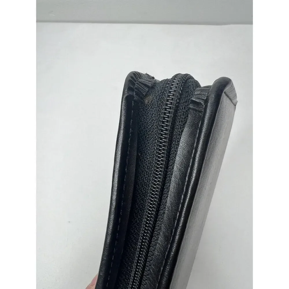 Vintage 2005 Day Runner Black Personal Organizer System 6 Ring Binder Zip